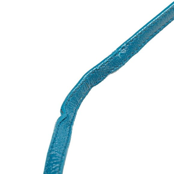 BOTTEGA VENETA Blue Leather Intrecciato Shoulder Bag - Picture 7 of 12